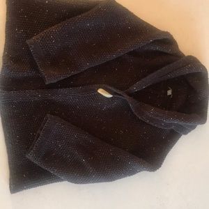 J.Jill shawl collar, faux bone button cardigan